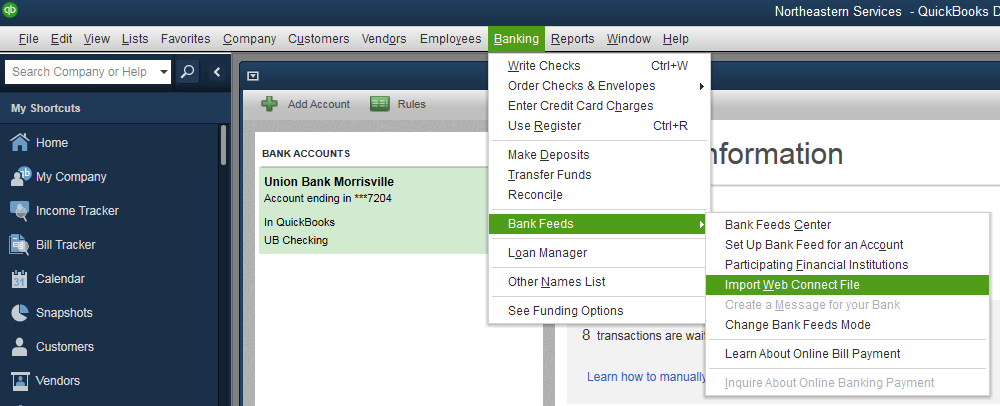 Quickbooks Mac Setup Online Banking Download Statement